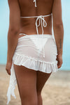 back view: white sarongs by Dolce Leone