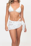 THE SELENA SARONG - BLUE ROSE