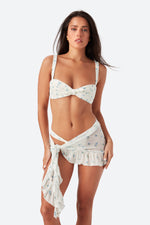 THE SELENA SARONG - BLUE ROSE