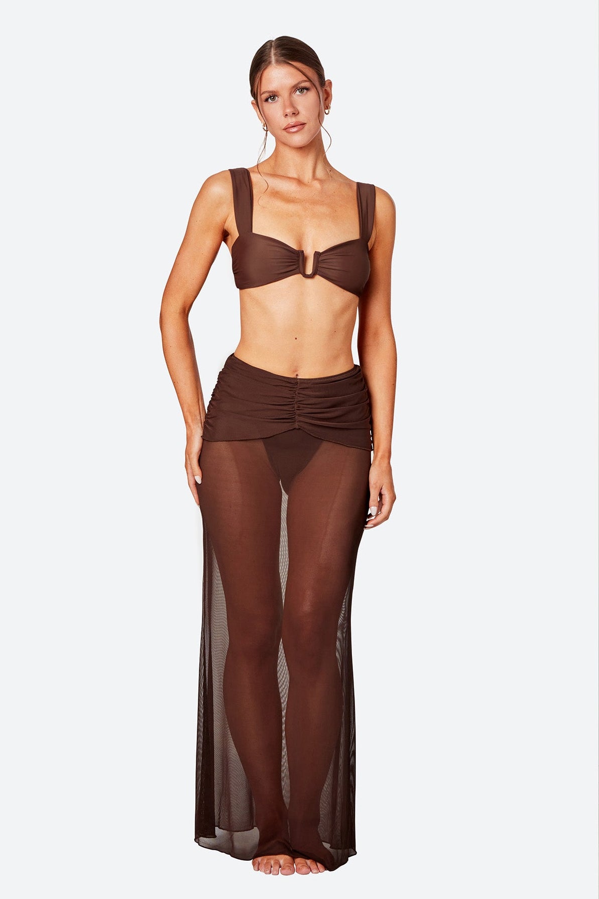 THE KYLIE SKIRT - ESPRESSO