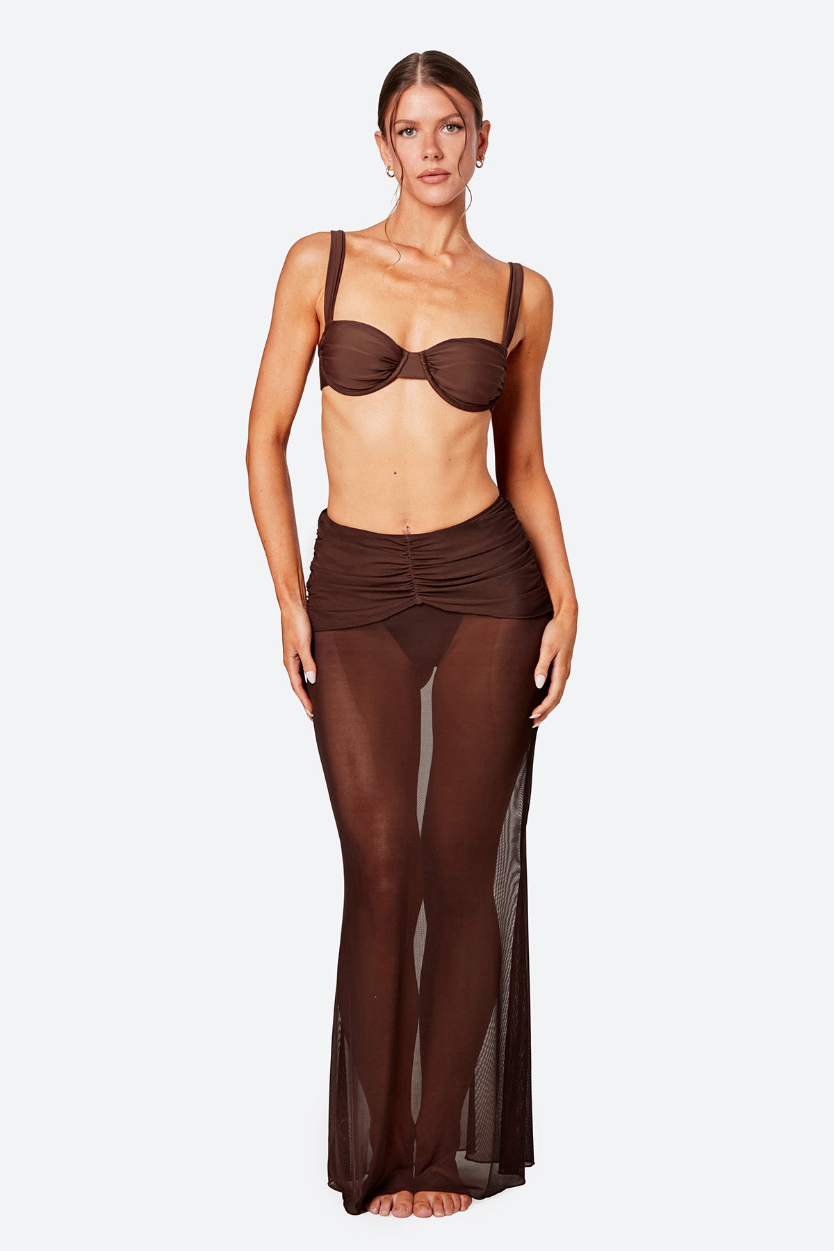 THE MARGOT TOP - ESPRESSO