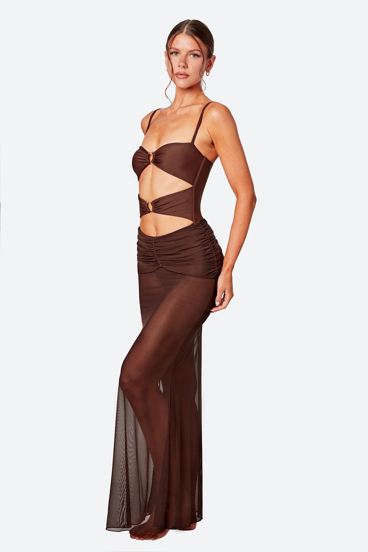 THE KYLIE SKIRT - ESPRESSO