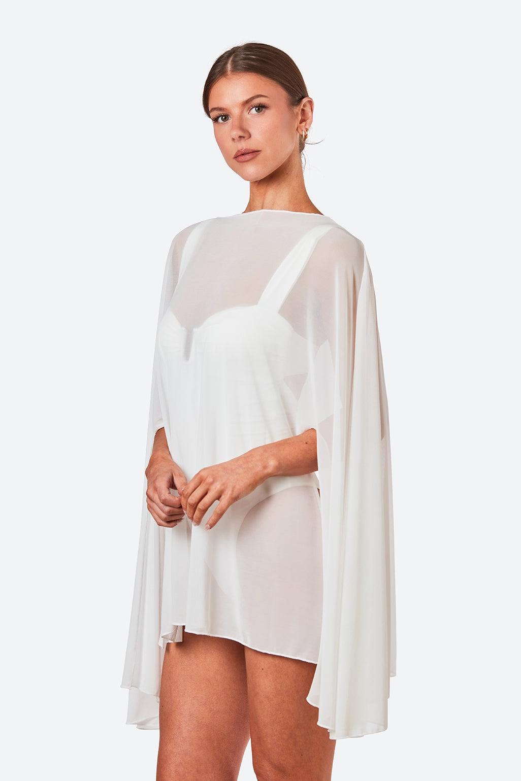 THE PAIGE PONCHO - IVORY
