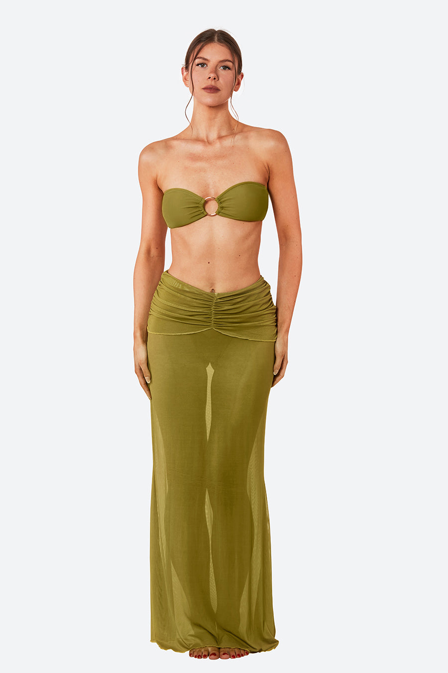 THE KYLIE SKIRT - OLIVE