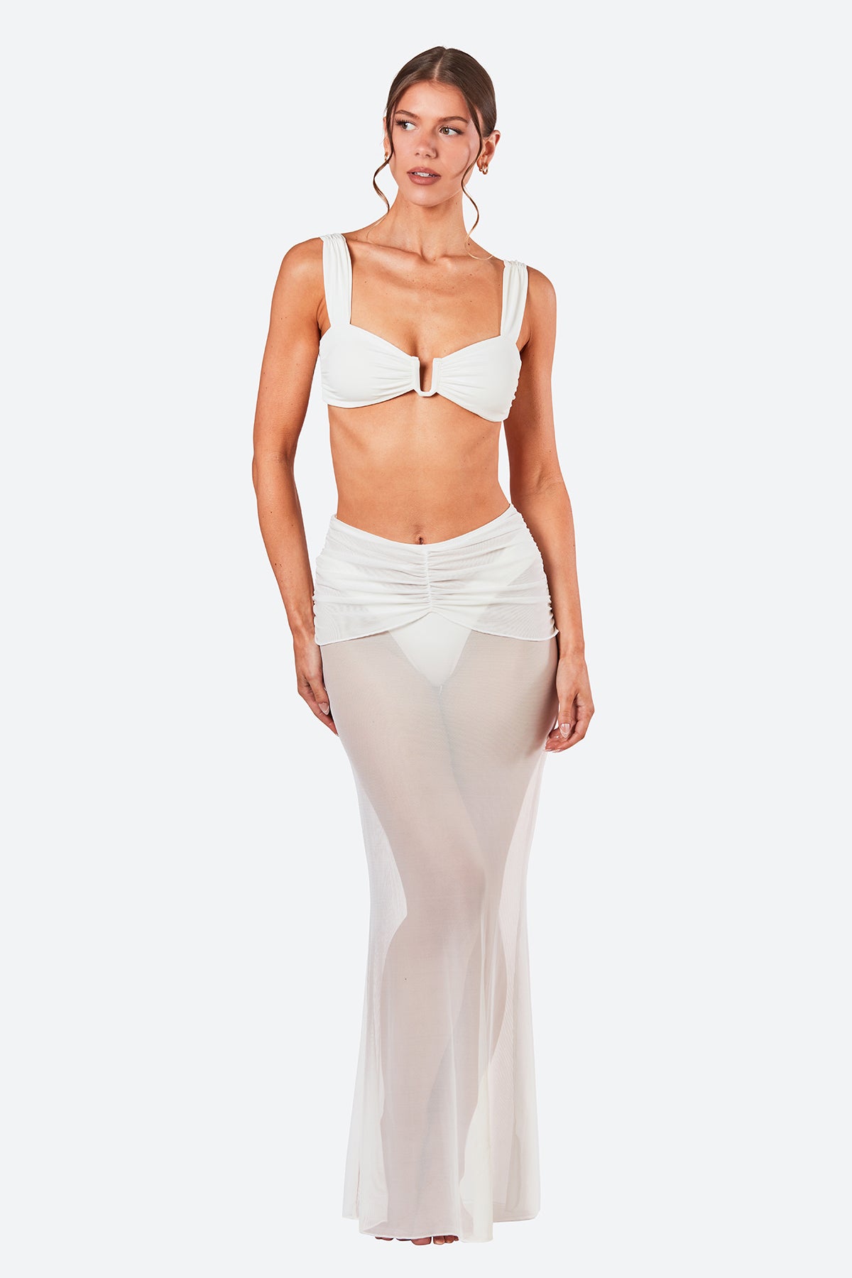 THE KYLIE SKIRT - IVORY